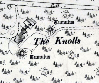 Bronze Age barrows near The Knolls in 1901